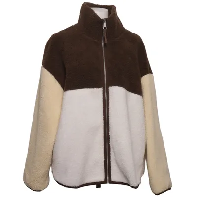 Fleecejakke (Flerfarvet, Brun, Hvid, Gul) fra Monki Polyester