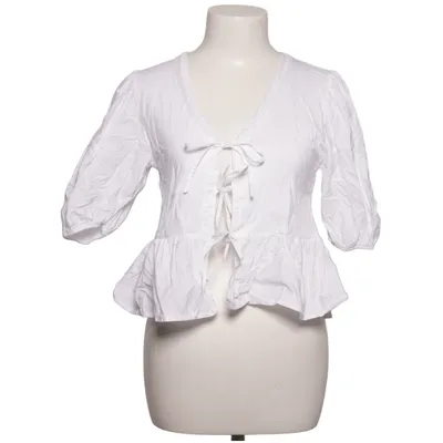 Wickelbluse (Weiß) von Zara Baumwolle