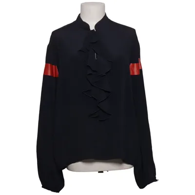 Bluse (Sort, Rød) fra Longchamp Acetat, Silke