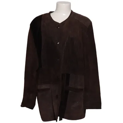 Varsity jacket (Brown) from Leather Sound Polyester