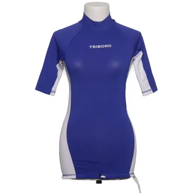 Swim shirt (Blue, White) from Decathlon Elastane, Polyester