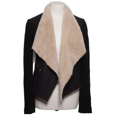 Shearlingjakke (Sort, Beige) fra Zara Trafaluc Outerwear Collection