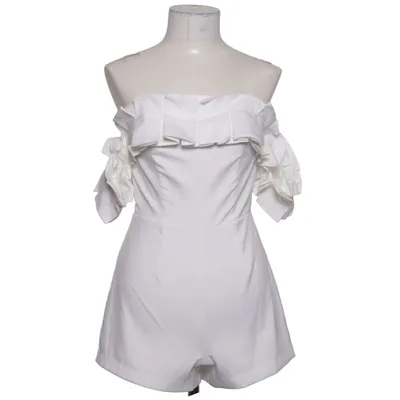 Buksedragt (Hvid) fra Fashion Nova
