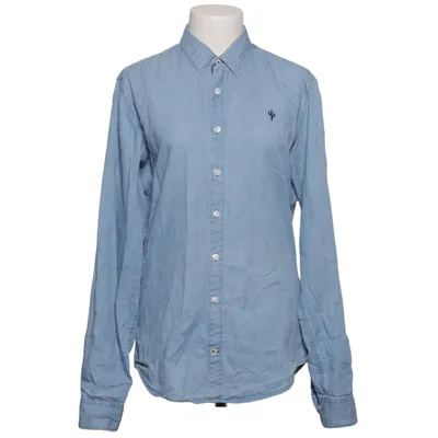Denim blouse (Blauw) van Wituka Organisch katoen