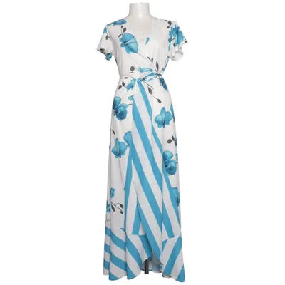 Wrap dress (White, Blue, Multicolored) from Liva Girl Polyester