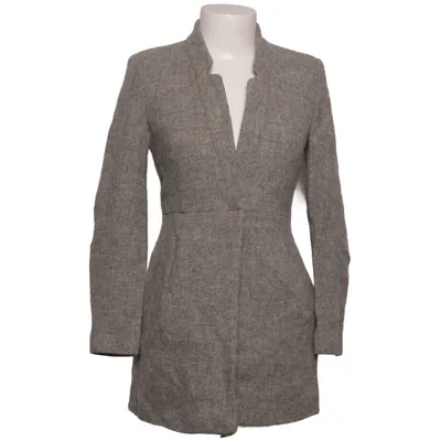 Coat (Gray) from Zara Basic Acetate, Wool