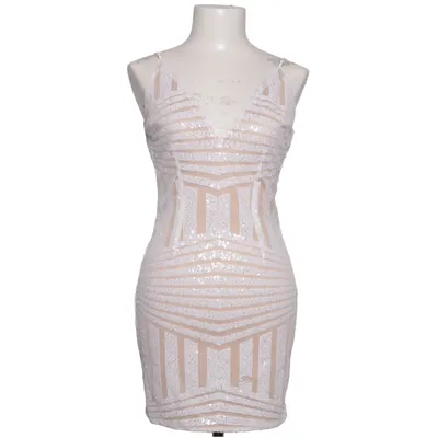 Cocktail dress (White, Beige) from Tiger Mist Polyester