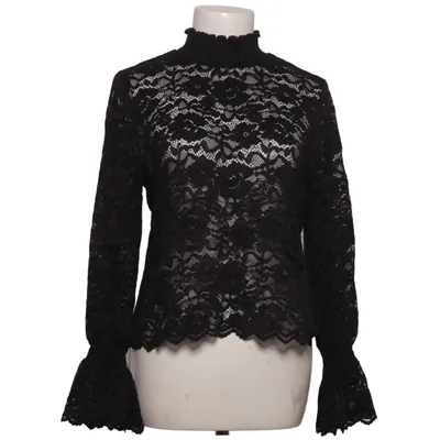 Blouse (Black) from Pieces Elastane, Polyamide