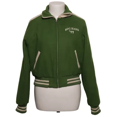 Collegejacke (Grün, Beige) von BDG by Urban Outfitters Acryl, Baumwolle, Polyamid, Polyester, Viskose, Wolle