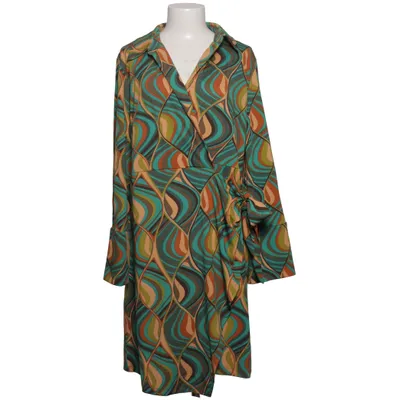 Wrap dress (Green, Brown, Blue, Multicolored) from Nicole Miller Elastane, Polyester