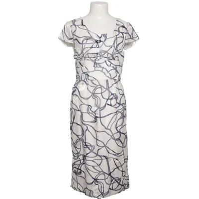 Dress (White, Blue) from Un Jour Ailleurs Viscose