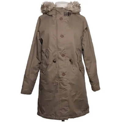 Parka (Beige) van Elvine Katoen, Polyester