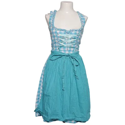 Dirndl (Bleu, Blanc, Turquoise) de Almenrausch Coton, Polyester