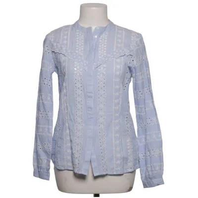 Blouse (Onlmiriam Ls Stripe Anglaise Dnm Blouse) de ONLY Blue Denim Coton