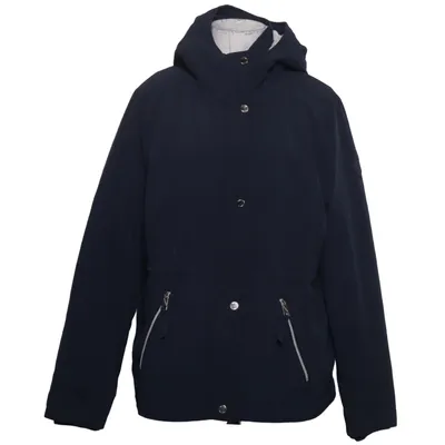 Parkas (Blå, Vit) från Hollister Elastan, Pälsimitation, Polyester