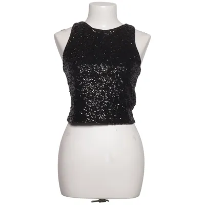 Crop top (Svart, Silverfärgad) från Divided by H&M Elastan, Polyester