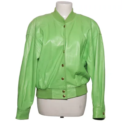 Leather jacket (Green) from Escada by Margaretha Ley Leather