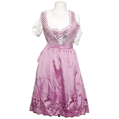 Dirndl (Purple, White) from Lekra Cotton, Polyester