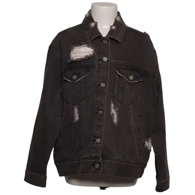 Denim jacket (Gray) from Missguided Petite Cotton, Polyester