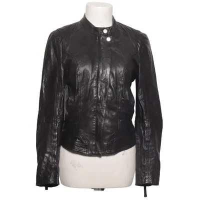 Leren jack (Zwart) van Freaky Nation Leer, Polyester