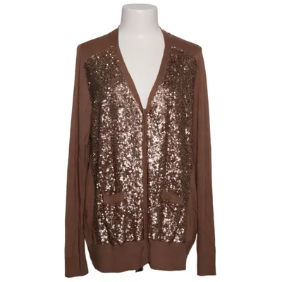 Cardigan (Bruin, Meerkleurig) van Persona Kasjmier, Polyamide, Viscose, Wol