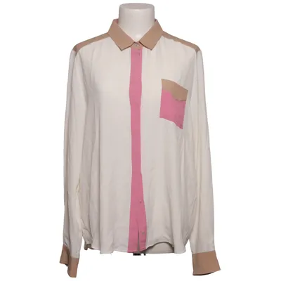 Skjorte (Hvid, Pink, Brun) fra Marella Acetat, Silke
