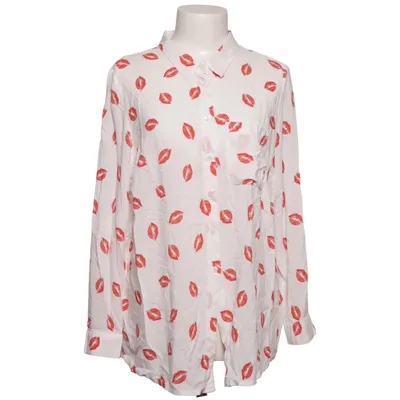 Shirt (White, Red) from Strandfein Viscose