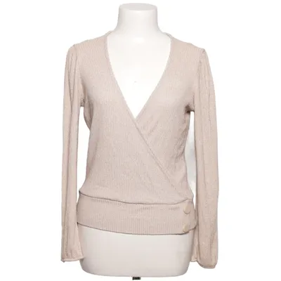 Slå om-cardigan (Beige) fra Cotton Club Elastan, Polyester, Viscose
