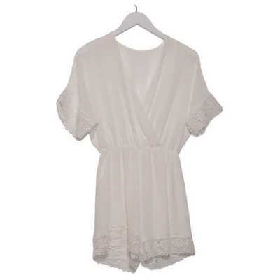 Jumpsuit (White) from Viola Moda Elastane, Polyester