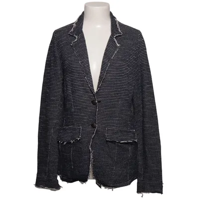 Blazer (Black, White) from Gwynedds Cotton, Polyester, Viscose