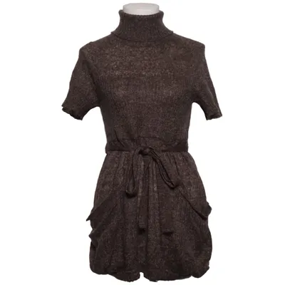 Turtleneck dress (Brown) from Preziosa Acrylic, Mohair, Polyamide