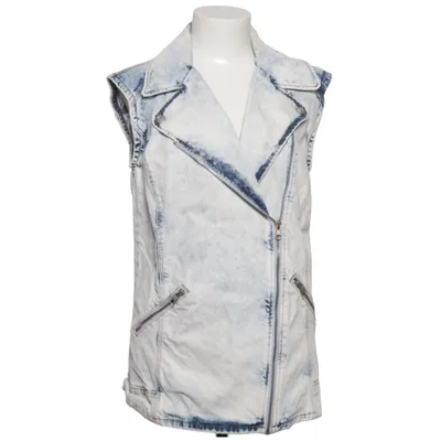 Denim vest (Blue, White) from Zara Trafaluc