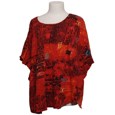 Top (Red, Multicolored) from DW Shop Cotton