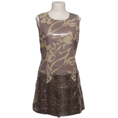 Cocktail dress (Brown, Gold, Multicolored) from Custo Barcelona Polyester