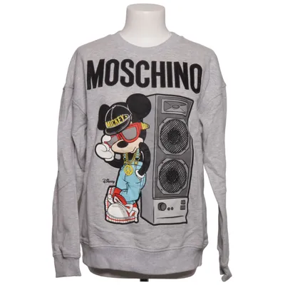 Collegetröja (Grå) från H&M x Moschino Bomull
