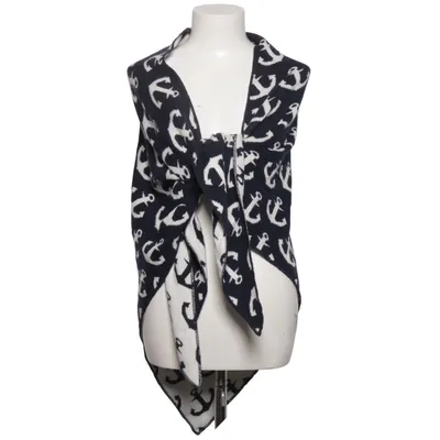 Scarf (Blue, White) from Zwillingsherz Cashmere, Polyamide, Viscose, Wool