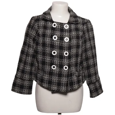 Blazer (Black, White) from Transfer Acrylic, Polyester, Wool