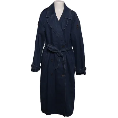 Trenchcoat (Blauw) van Pulz Jeans Katoen, Polyester