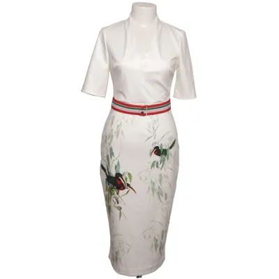 Kjole (Hvid, Flerfarvet) fra Ted Baker Elastan, Polyester