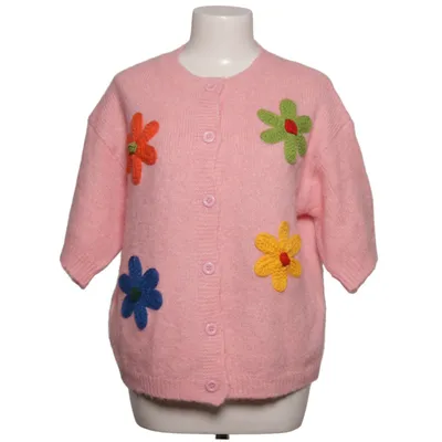 Cardigan (Pink, Multicolored) from Moocci Elastane, Polyamide, Recycled polyester, Wool
