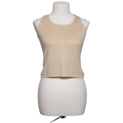 Tank Top (Beige) from Le Tricot Longhin Cotton, Cupro, Modal, Polyester