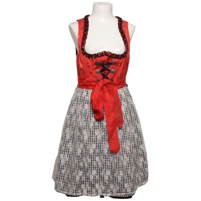 Dirndl (Rouge, Noir, Blanc) de Birkhahn Mode Polyester