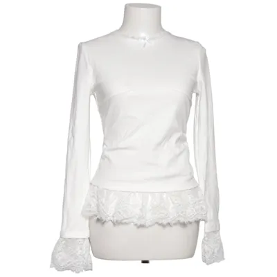 Blus (Vit) från Eggka Bomull, Elastan