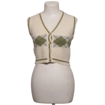 Slipover (White, Green) from Missguided Petite Acrylic, Polyamide, Polyester