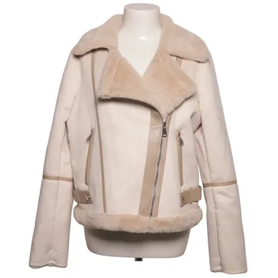 Shearling jacket (Beige) from Fashion Union Polyester