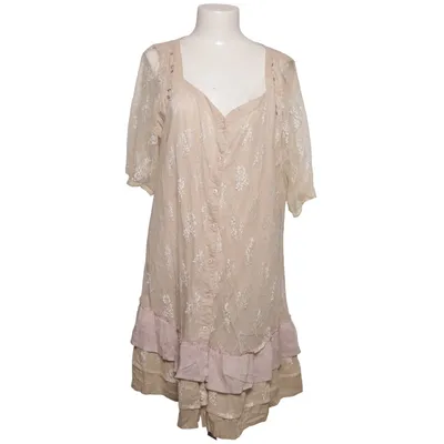 Kleid (Beige, Weiß) von Cream Baumwolle, Polyamid