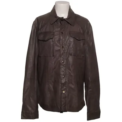 Leren jack (Blouse075) van Goosecraft Katoen, Leer