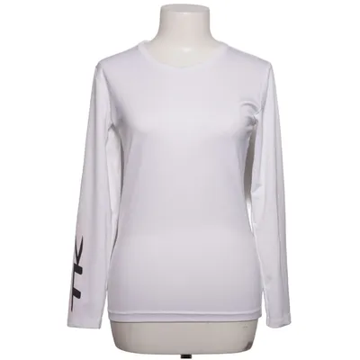 Langærmet t-shirt (Hvid) fra TK Elastan, Polyester