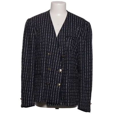 Blazer (Blue, White) from Marcona Acrylic, Viscose