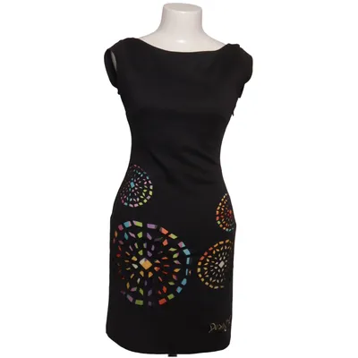 Dress (Black, Multicolored) from Desigual Elastane, Polyester, Viscose